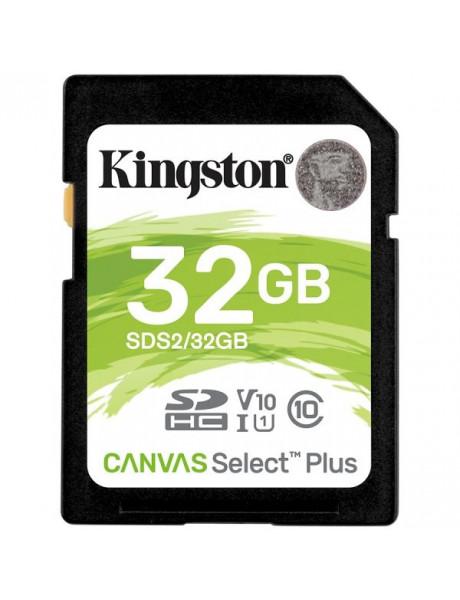 Kingston 32GB SDHC Canvas Select Plus 100R C10 UHS-I U1
V10