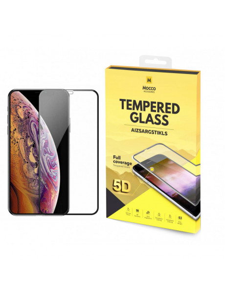 MOCCO FULL GLUE 5DSIGNATURE EDITIONTEMPERED GLASS FULLCOVERAGE WITH FRAMEAPPLE IPHONE XS MAXBLA