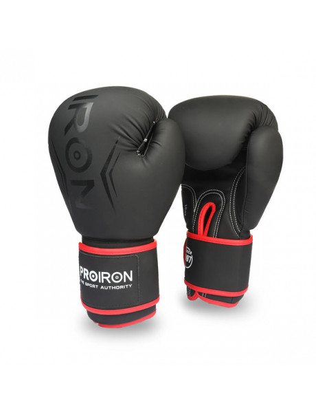 Bokso pirštinės PROIRON Boxing Gloves 14 OZ Black
