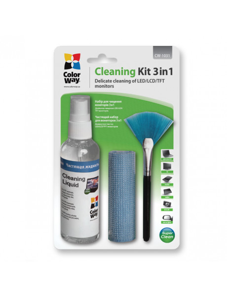 Valiklis ColorWay Cleaning kit 3 in 1, Screen and Monitor Cleaning