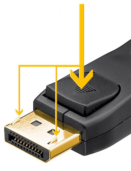 Kabelis Goobay DisplayPort connector cable 2.0 Black DP to DP 2 m