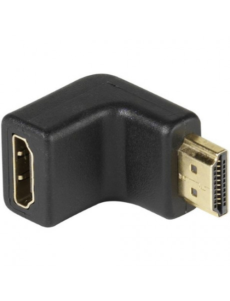 ADAPTERIS HDMI 90degree right angle adapter, gold plated