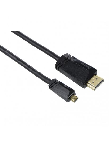 KABELIS HAMA High Speed HDMI™ Cable, type A plug - type D plug (micro), Ethernet, 1.5 m