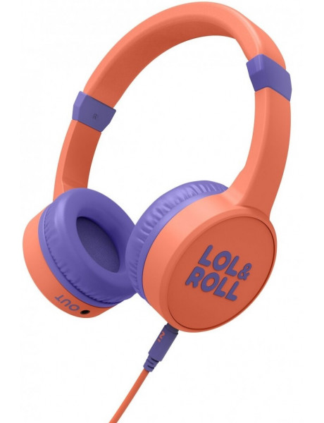 Energy Sistem Lol&Roll Pop Kids Headphones Orange (Music Share, Detachable Cable, 85 dB Volume Limit