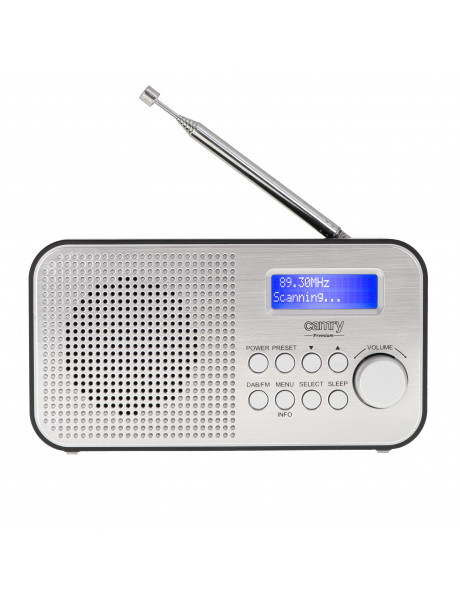 RADIJA Camry Portable Radio CR 1179 Display LCD, Black/Silver, Alarm function