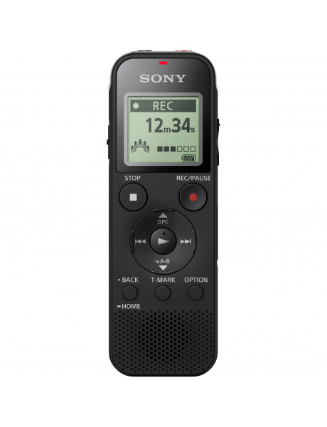 Sony Digital Voice Recorder ICD-PX470 Black, Stereo, MP3/LPCM, 59 Hrs 35 min, MP3 playback