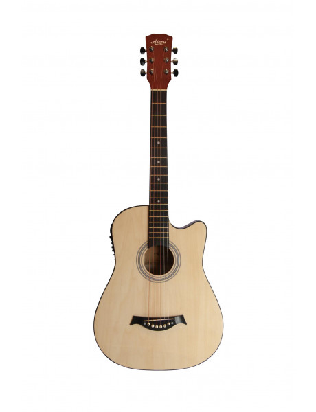 Elektrinės akustinės gitaros rinkinys Aiersi SG040 CE 38'' natūrali