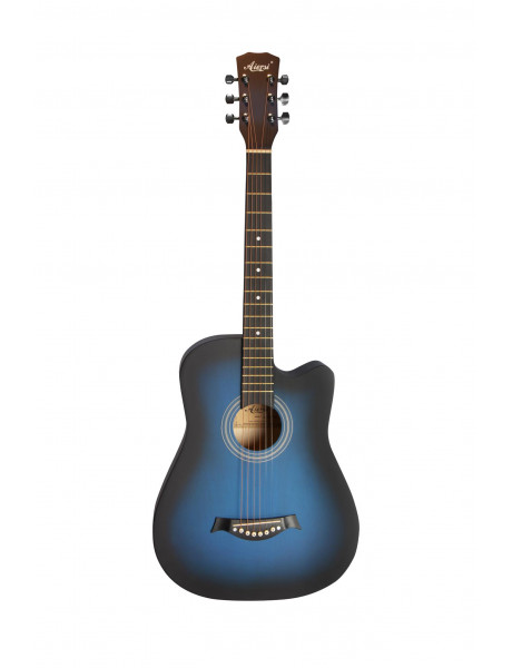 Akustinės gitaros rinkinys Aiersi SG040C 38'' mėlyna