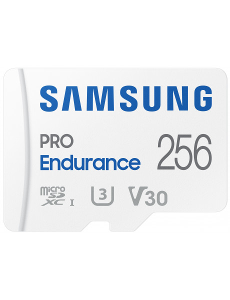 Atminties kortelė Samsung MB-MJ256KA/EU MicroSD Memory Card, PRO Endurance, Evo+ Class 10 256GB With adapter