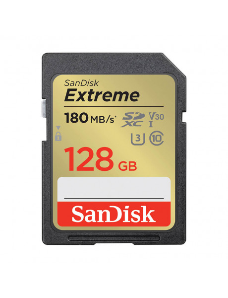 Atminties kortelė SanDisk Extreme 128GB SDXC Memory Card + 1 year RescuePRO De