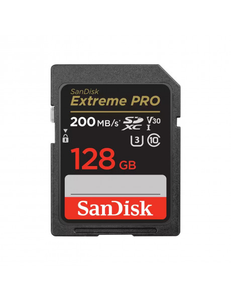Atminties kortelė SanDisk Extreme PRO 128GB SDXC Memory Card + 2 years RescueP