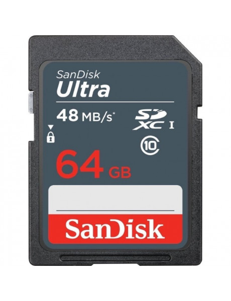 AT.KORTA SANDISK 64GB ULTRA SDHC 48MB/S CLASS 10 UHS-I