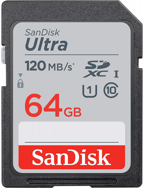 Atminties kortelė SanDisk_Ultra_64GB_SDXC Memory Card_120MB/s