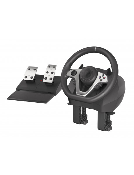 Žaidimų vairas Genesis Driving Wheel Seaborg 400 Silver/Black