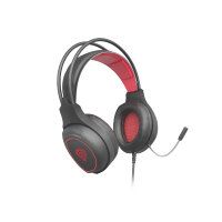 AUSINĖS GENESIS RADON 300 Gaming Headset, On-Ear, Wired, Microphone, Black/Red