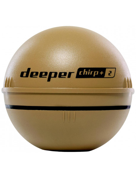 Echolotas Deeper Smart Sonar Chirp+ 2 Trophy Bundle Sonar, Desert sand/Black/White/Silver