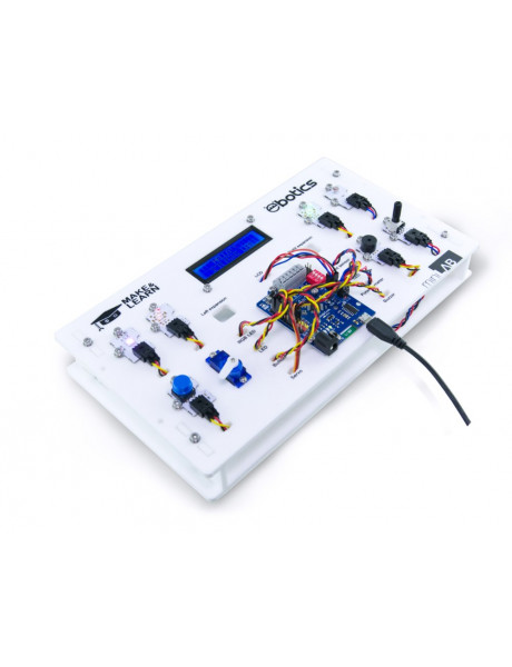 ROBOTIKOS PRADMENŲ RINKINYS EBOTICS Mini Lab Electronic And
Programming Kit With Multiple
Component