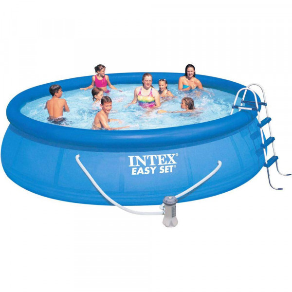 Baseinas Intex Easy Set Pool Set with Filter Pump, Safety Ladder, Ground Cloth, Cover, 457x107 cm, A