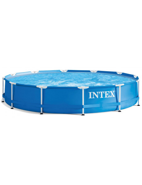 Baseinas Intex Metal Frame Pool Blue, 366x76 cm
