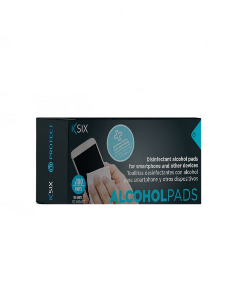 Dezinfekcinės servetėlės Disinfectant Pads For Smartphones With Alcohol Pack 100 unit By Ksix White