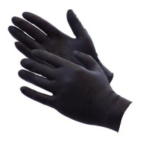 Vienkartinės pirštinės Gloves Vinyl PVC Gloves Size m Black