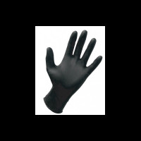 Vienkartinės pirštinės Gloves Vinyl PVC Gloves Size XL Black
