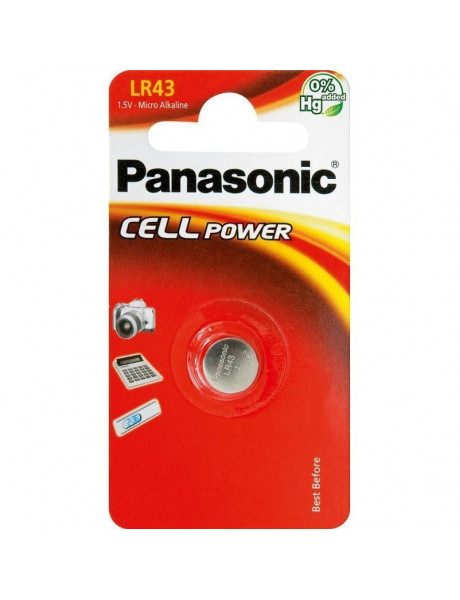 Baterija Panasonic LR43EL (AG13) 1BL