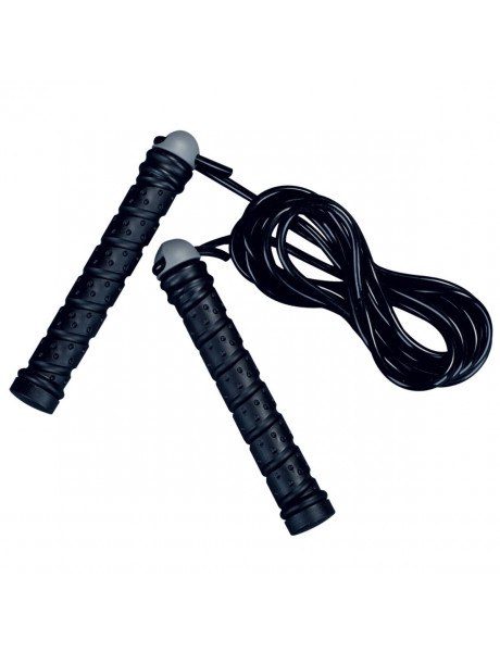 Šokdynė Hammer Skipping rope Fit, PVC, adjustable up to 3 m, Black