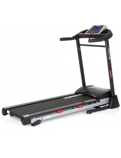 Bėgimo treniruoklis Hammer 2000M Race Runner Treadmill, 110 kg, 2 HP, Black/Silver/Red, LCD-Display