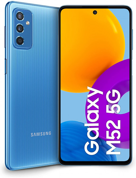 Išmanusis telefonas GALAXY M52 5G 128GB BLUE SM-M526 SAMSUNG