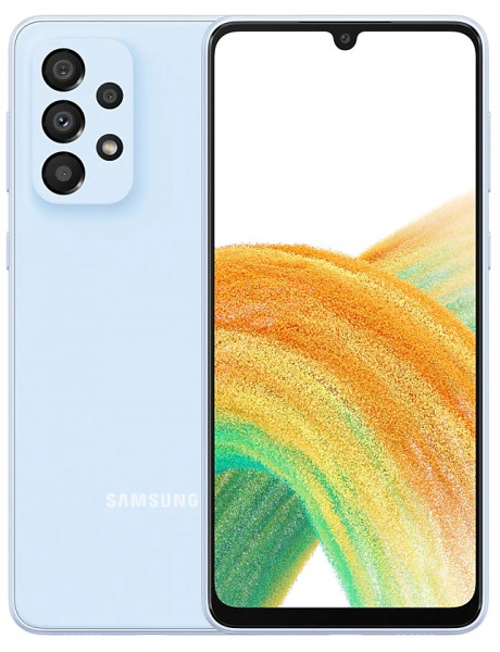 EKSPOZICINĖ PREKĖ. Išmanusis telefonas Samsung Galaxy A33 5G 128GB Light Blue SM-A336BLBGEUE