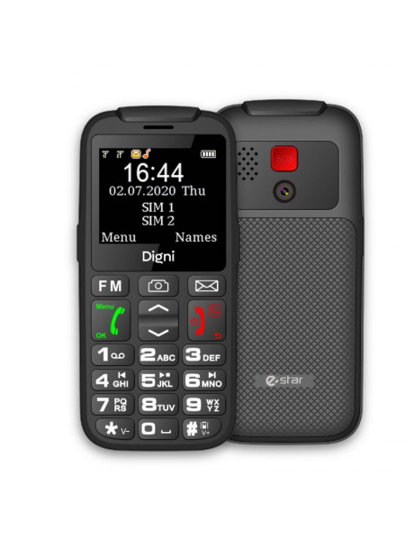 Mobilus telefonas eSTAR Digni Talk Senior Phone Dual SIM Black Black