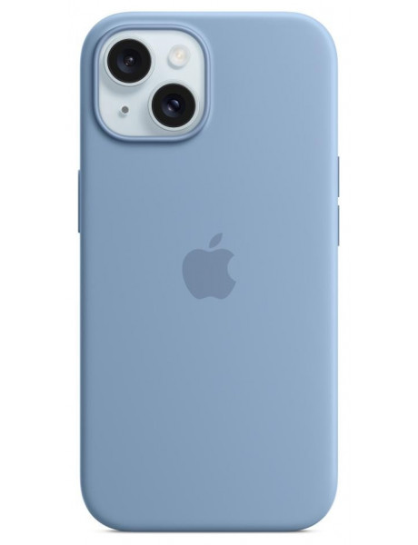 Dėklas iPhone 15 Silicone Case with MagSafe - Winter Blue