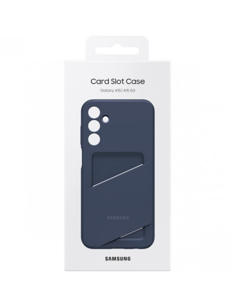 Telefono dėklas Samsung Galaxy A15/A15 5G Card Slot Cover Blue Black