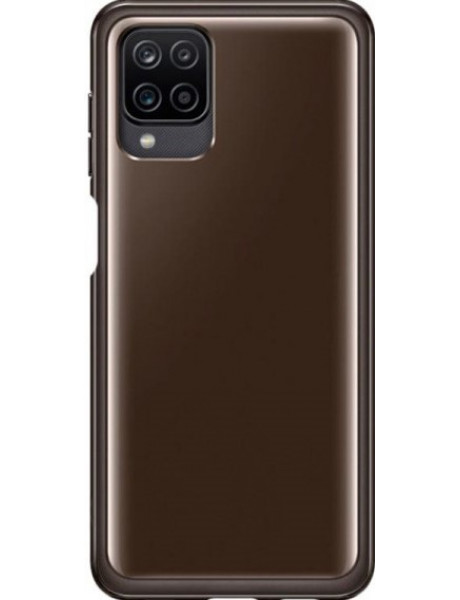 Dėklas Samsung QA125TBE Soft Clear Cover for Samsung Galaxy A12 Black / Black EF-QA125TBEGEU