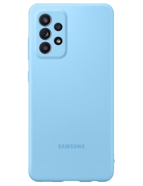 Dėklas Samsung PA525TLE Silicone Cover for Samsung Galaxy A52 Blue / Blue EF-PA525TLEGWW
