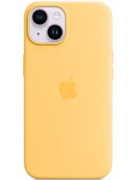 Dėklas Apple iPhone 14 Silicone Case with MagSafe ­ Sunglow
