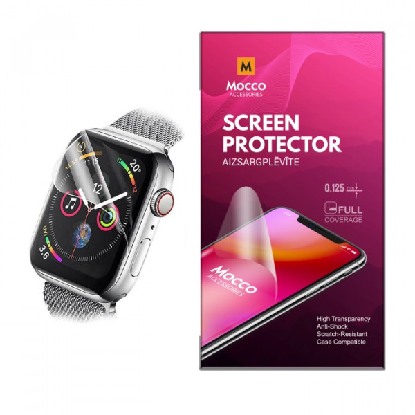 MOCCO FULL COVERAGE0.125MM CLEAR SCREENPROTECTOR FOR APPLEWATCH 42MM (EUBLISTER)