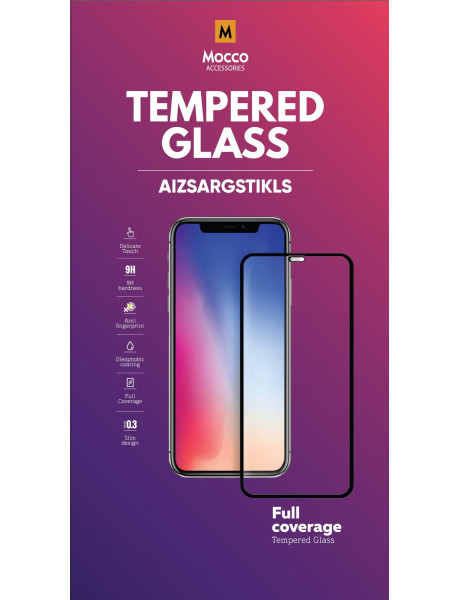 APSAUGINIS STIKLAS Mocco Full Glue 5D Tempered Glass Full Coveraged with Frame Apple iPhone 11 Pro M