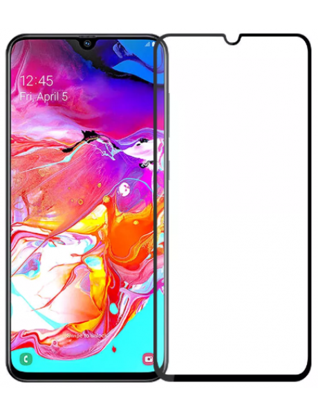 APSAUGINIS STIKLAS Mocco Full Glue 5D Tempered Glass Full Coveraged with Frame Samsung A105 Galaxy A