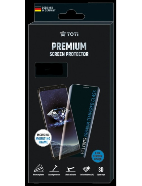 Ekrano apsauga PREMIUM TEMPERED glass 3D screen protector full cover for Samsung Galaxy S21 Plus Bla