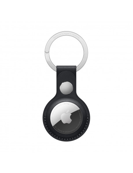  AirTag Leather Key Ring - Midnight
