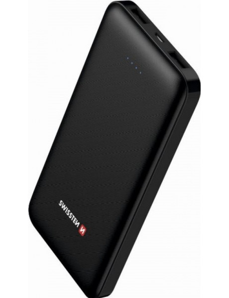 Išorinė baterija Swissten Worx Power Portable Power Bank 2x 2.4? USB / Smart IC / 10000 mAh / Black 