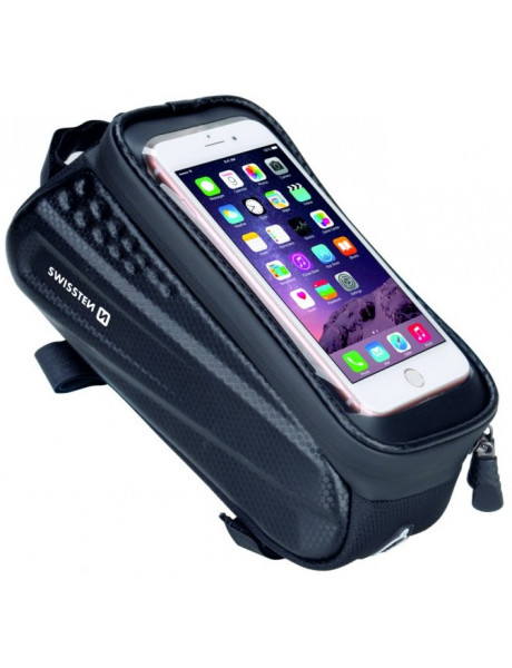Laikiklis dviračiui Swissten Waterproof Bike holder / bag For 5.4 - 6.7 inches Mobile phones Black
