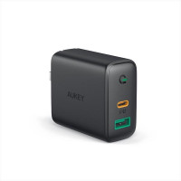 Aukey Wall Charger PA-D1 USB-C and USB-A, 30 W