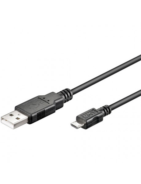 Kabelis Logilink USB micro-B 180, 1.8m Micro-USB B, USB A, 1.8 m, Black