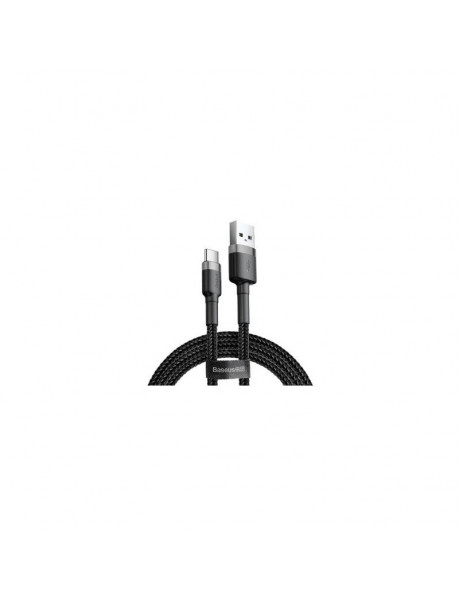 Kabelis Baseus Cafule Cable durable nylon cord USB / USB-C QC3.0 3A 1m Black-Gray