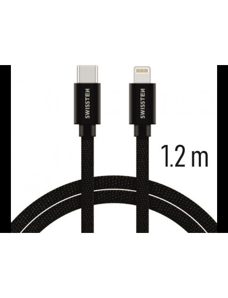 Laidas Swissten Textile
Universal Quick Charge
3.1 USB-C to Lightning
Data and Charging
Cable 1.2m 