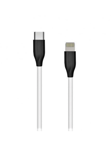 Silikoninis kabelis USB Type-C - Lightni