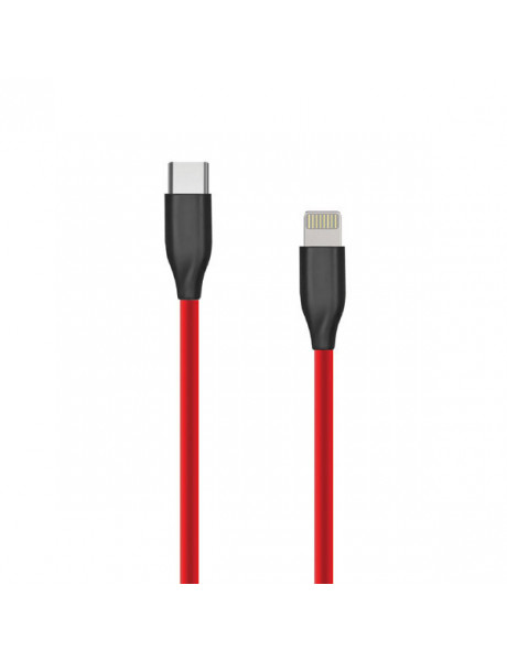 Silikoninis kabelis USB Type-C - Lightni